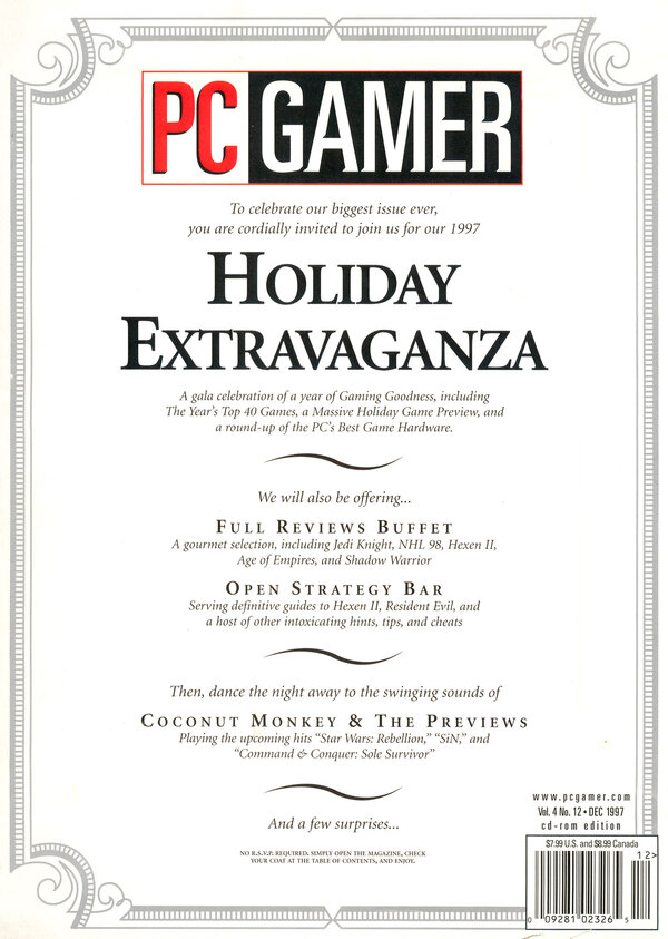 PC Gamer   Issue 043   December 1997 cover